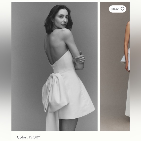 Sachin & Babi Grace strapless back bow mini dress - Picture 2 of 3